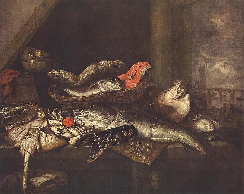 BEYEREN, Abraham van Still-life with Fishes